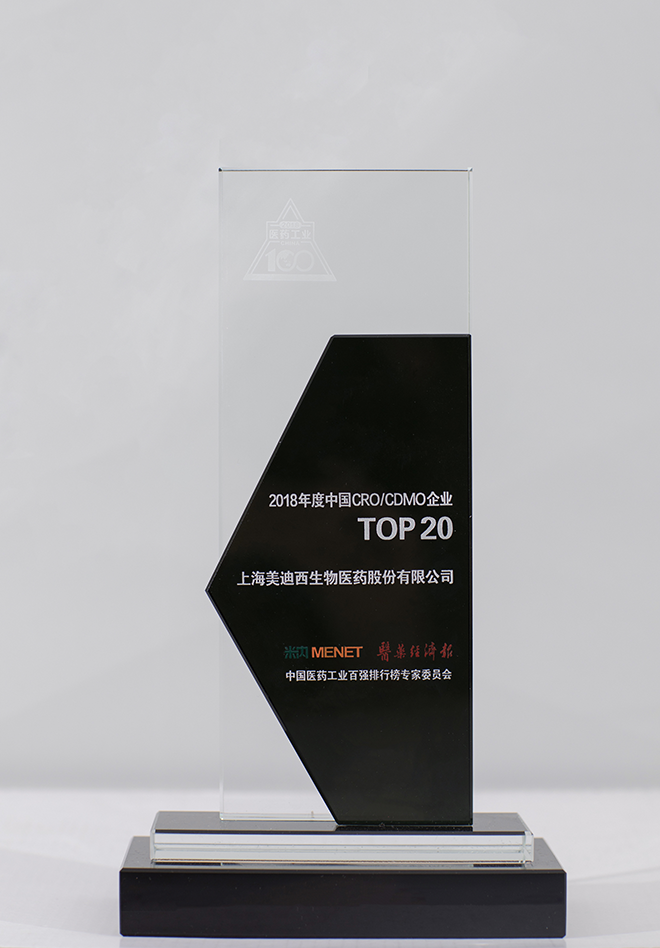 2018年度中國CRO、CDMO企業(yè)-TOP20